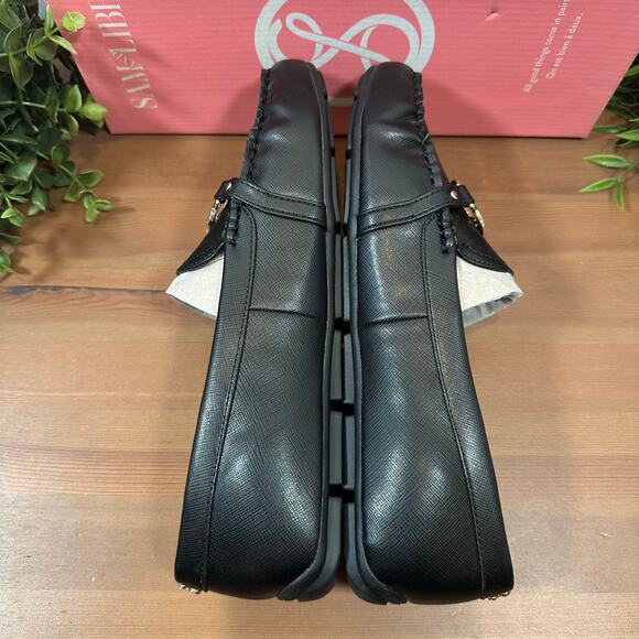 Sam & Libby Womens Lanie Logo Driver Loafers Black Size 9 - Picture 5 of 9